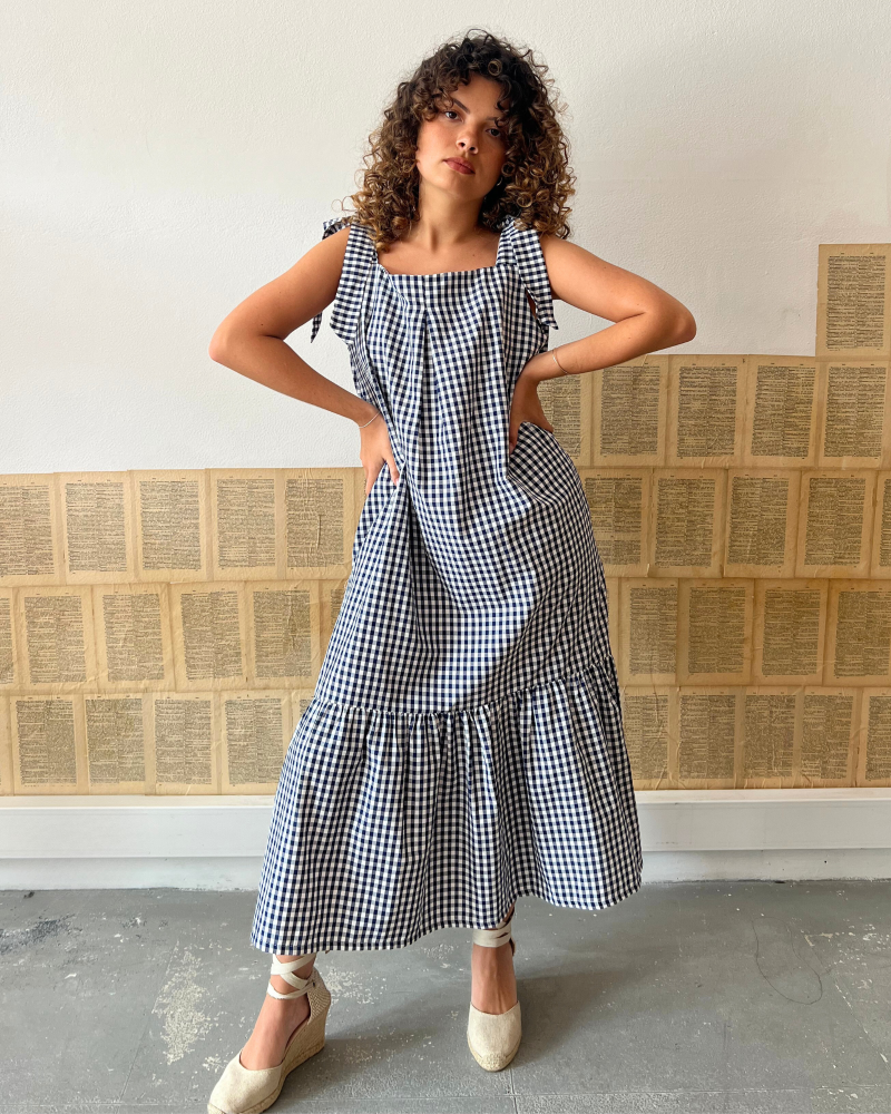 VESTIDO AZUL VICHY - Image 2