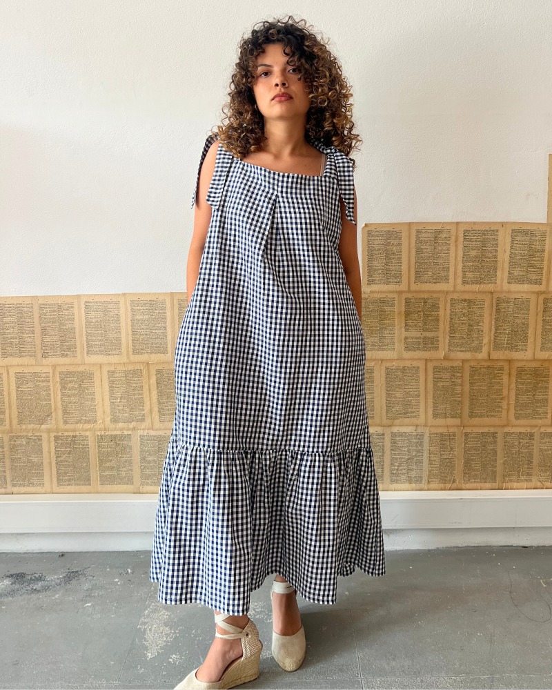 VESTIDO AZUL VICHY