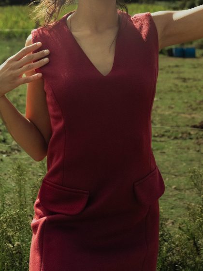 VESTIDO BORDEAUX