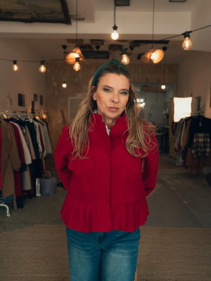 CASACO CURTO VERMELHO