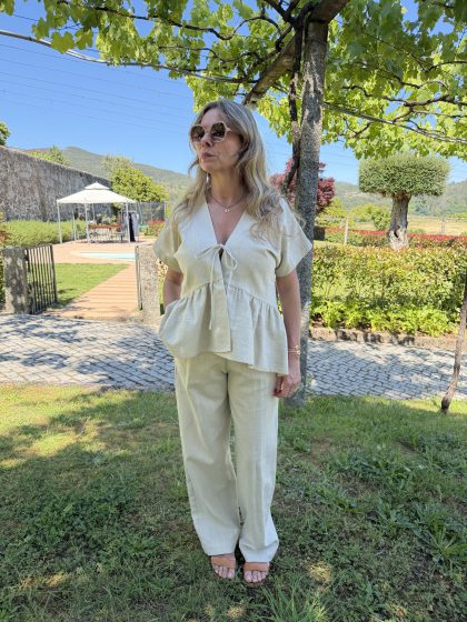 CONJUNTO LINHO AREIA